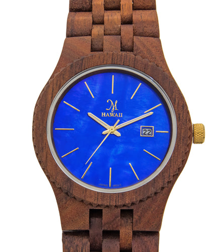 Koa Wood, Blue Mother of Pearl - 36039