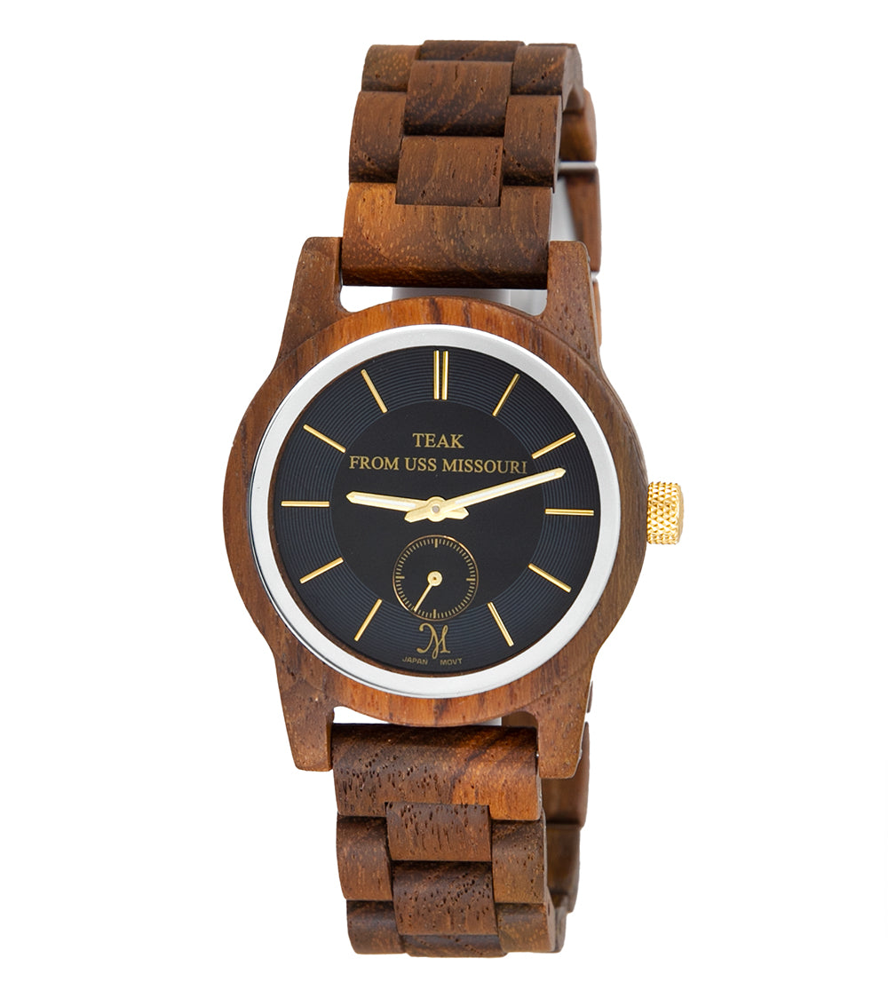 USSM Solid Teak Watch - 31700