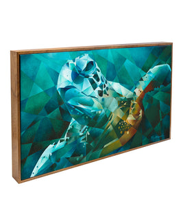 Original Painting Peaceful Honu by TJ Matousek