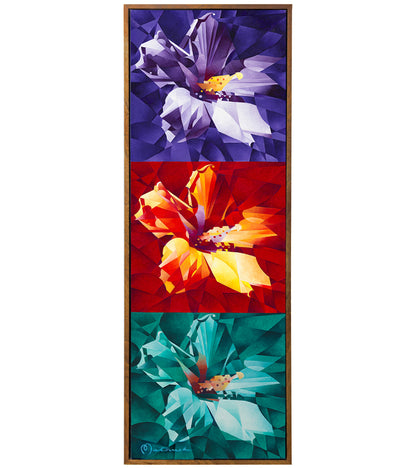 Original Painting Hibiscus Trio by TJ Matousek