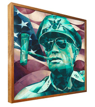 Original Painting "General MacArthur" in Koa Frame by TJ Matousek
