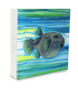 Gallery Wrapped Resin Print "Puffer" by Trevor Isabel