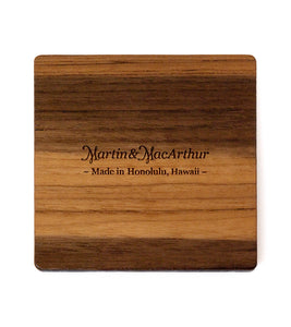 USS Missouri Teak Coaster, Plain