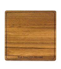 USS Missouri Teak Coaster, Plain