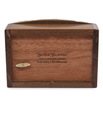 USS Missouri Teak Music Box - Anchors Aweigh