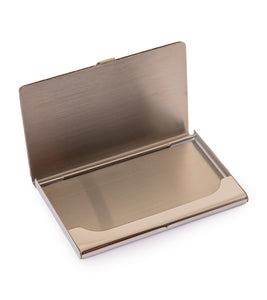 USS Missouri Teak Business Card Case, Plain