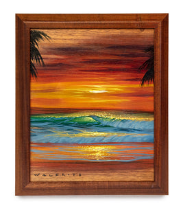 Original Painting: Acrylic on Koa: Island Sun by Walfrido Garcia
