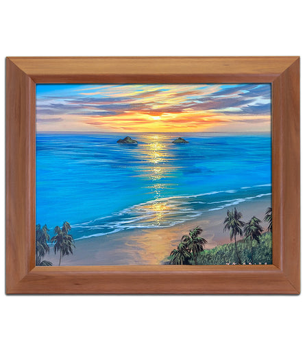 Original Painting: Lanikai Sunrise by Walfrido Garcia