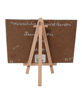 Original Oil Painting "Ho'omaluhia Botanical Garden" with Table-top Easel by Laura Wiens