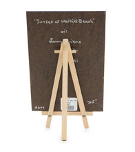 Original Oil Painting "Sunset at Waikiki Beach 649" with Table-top Easel by Laura Wiens