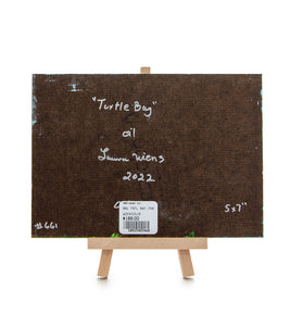 Original Oil Painting "Turtle Bay 661" with Table-top Easel by Laura Wiens