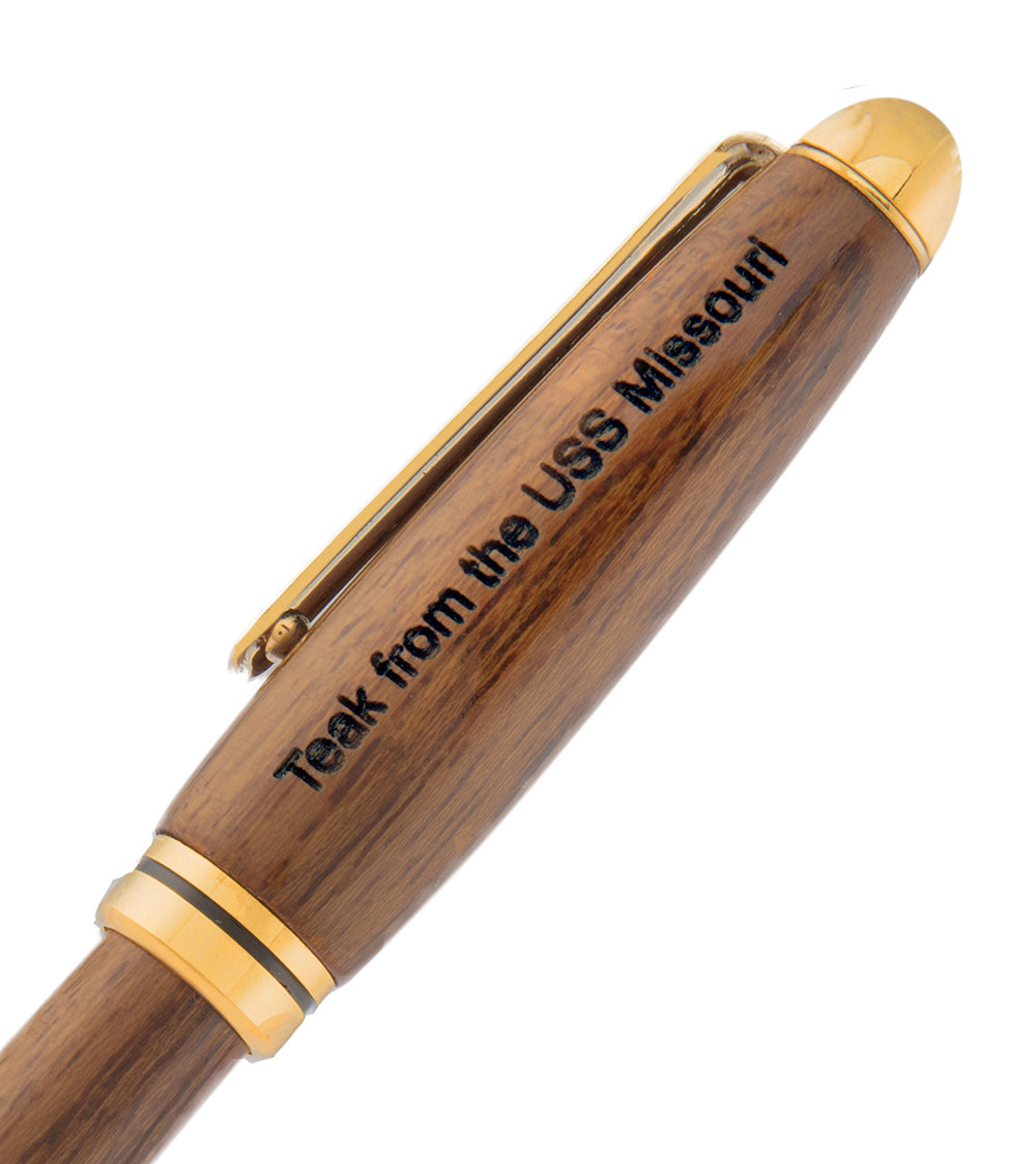 USSミズーリ チークペン、デザイナー