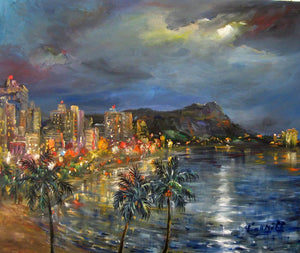 Waikiki Lights by Eva Makk