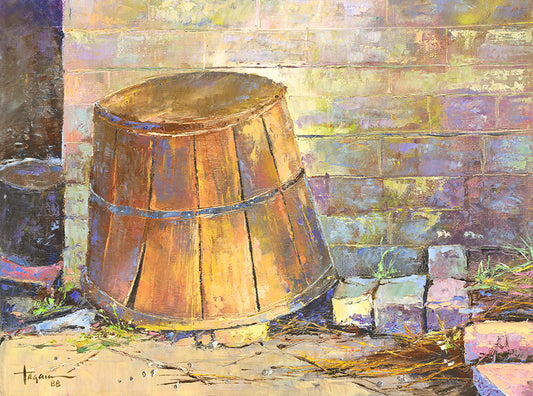 田上博志作の木製バスケット