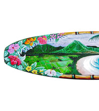 Surfboard "Hanalei Taro Field" #100 by Zoe Babits