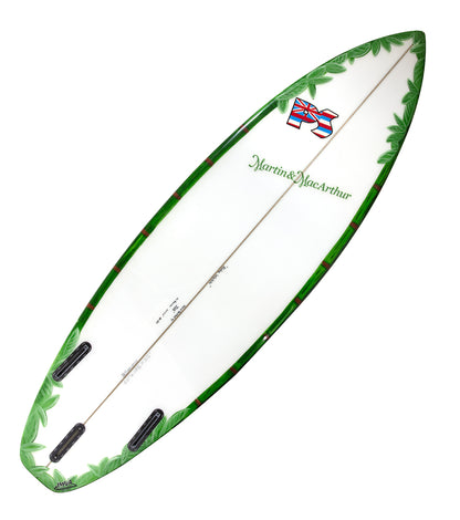 Surfboard "Aloha Waikiki" #101 by Zoe Babits