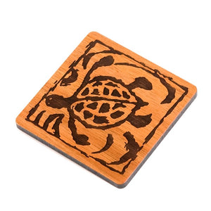 Koa Heritage Coaster - Honu