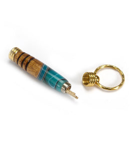 Koa Toothpick Holder Key Ring (Various Colors) by Dale Dennison