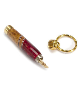 Koa Toothpick Holder Key Ring (Various Colors) by Dale Dennison