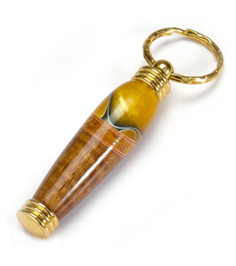 Koa Toothpick Holder Key Ring (Various Colors) by Dale Dennison