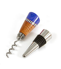 Koa Hybrid Wine Stopper & Cork Screw (Various Colors) by Dale Dennison