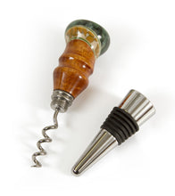 Koa Hybrid Wine Stopper & Cork Screw (Various Colors) by Dale Dennison