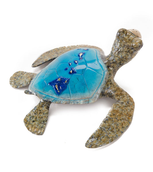 Bronze Sculpture "Voyager - Blue" by Chris Barela