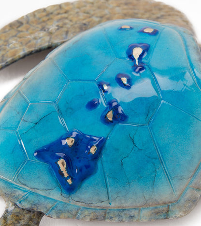 Bronze Sculpture "Voyager - Blue" by Chris Barela