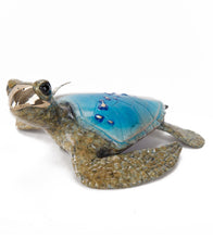 Bronze Sculpture "Voyager - Blue" by Chris Barela
