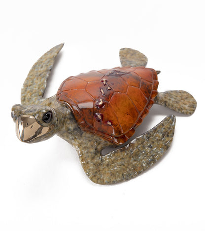 ブロンズ彫刻「ボイジャー - オレンジ」クリス・バレラ作