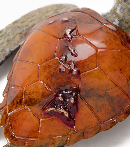 ブロンズ彫刻「ボイジャー - オレンジ」クリス・バレラ作