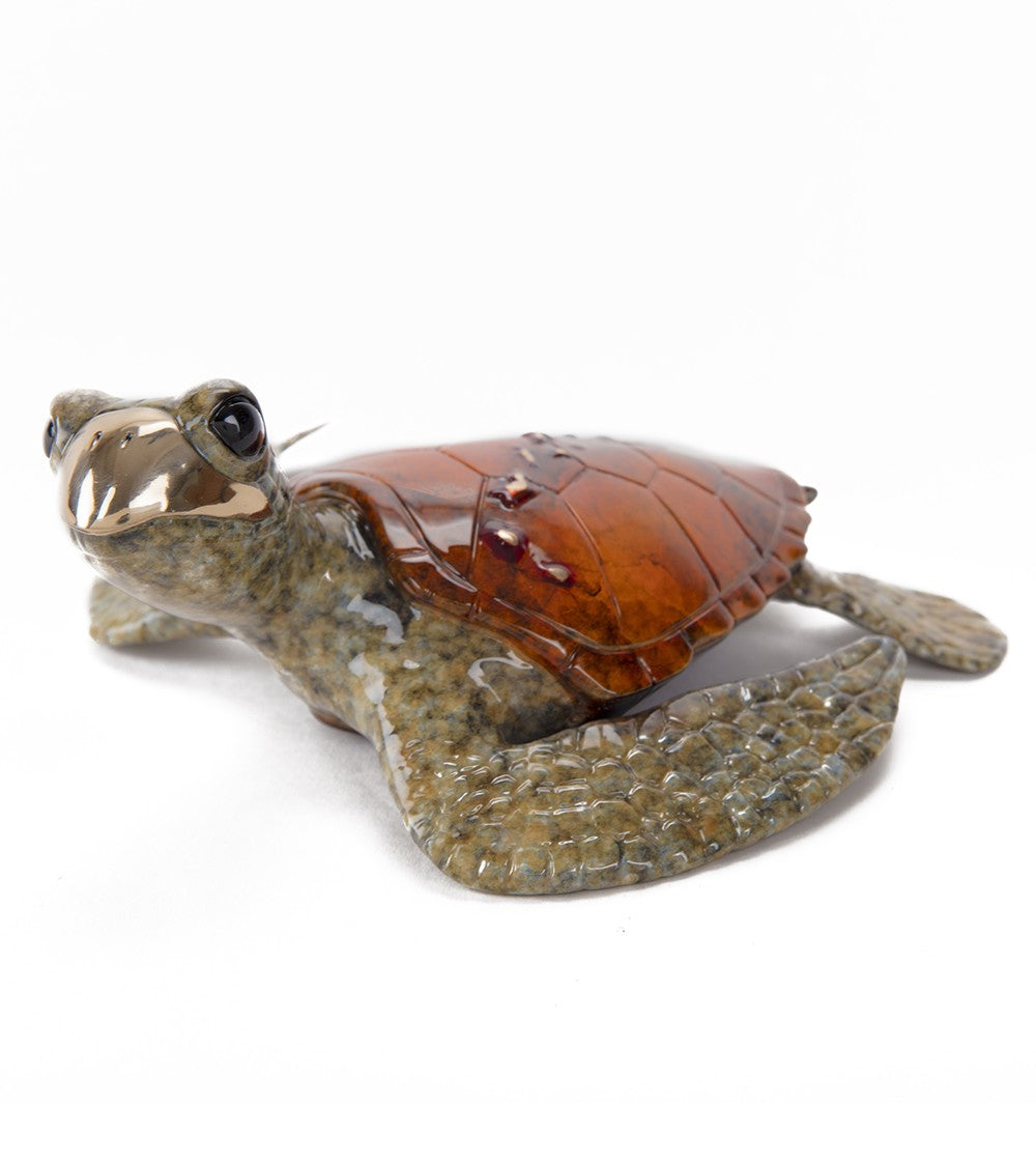 ブロンズ彫刻「ボイジャー - オレンジ」クリス・バレラ作