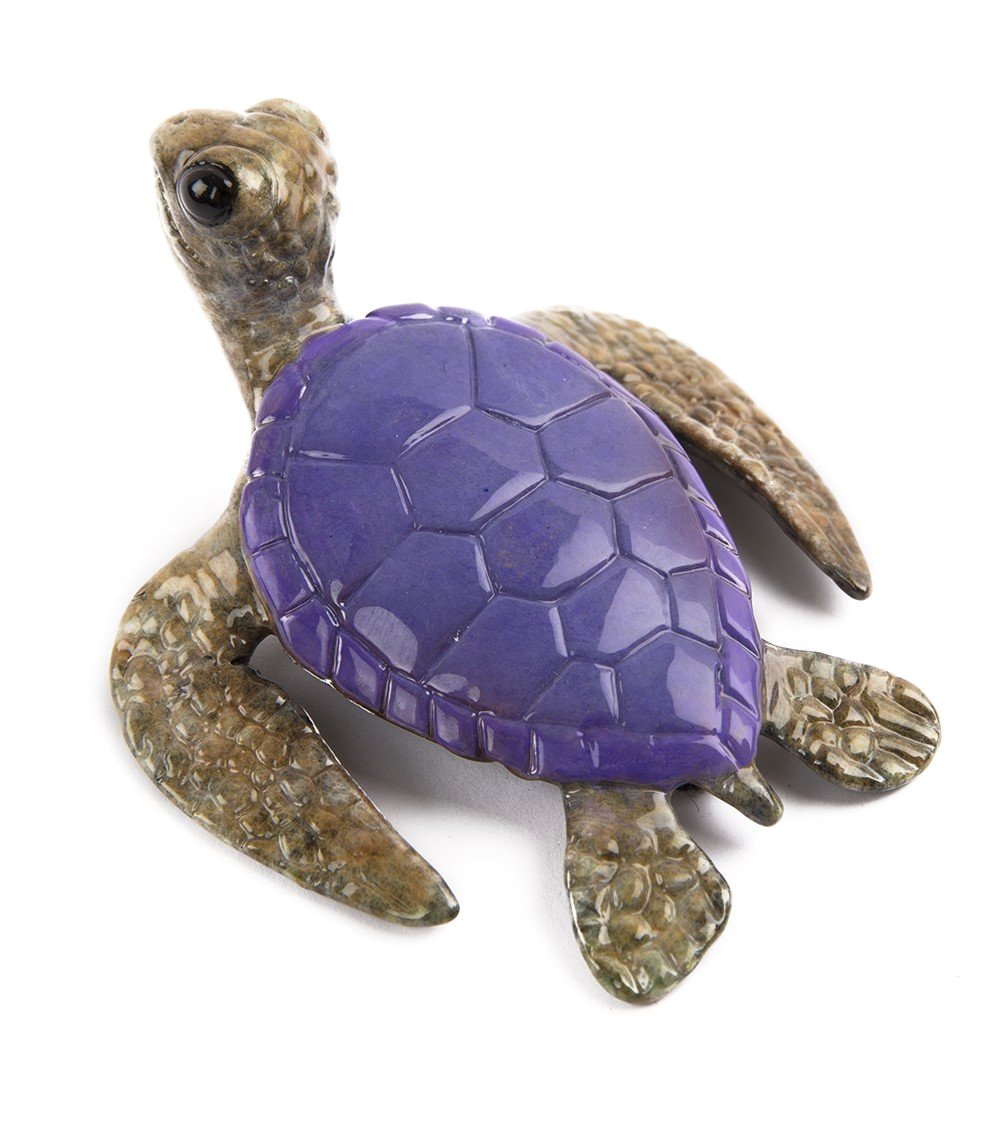 クリス・バレラ作ブロンズ彫刻「ケイキ - パープル」