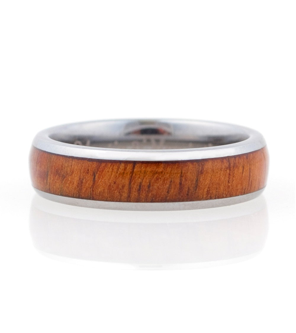 Anillo de eternidad de koa - Curvo