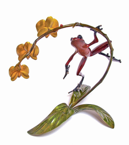 ティム・コテリル作ブロンズ彫刻「蘭」