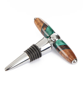 Koa T-Bar Wine Stopper & Cork Screw (Various Colors) by Dale Dennison