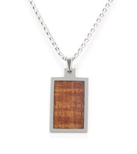 Koa Eternity Dog Tag Pendant