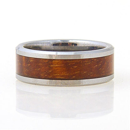 Anillo de eternidad de koa - Biselado