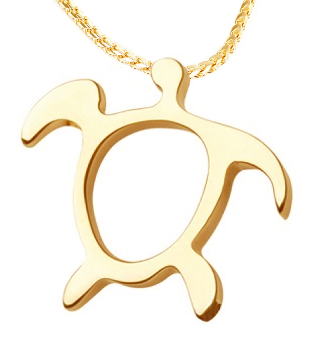 イエロー14Kゴールド「トロピカルタートル」ペンダント