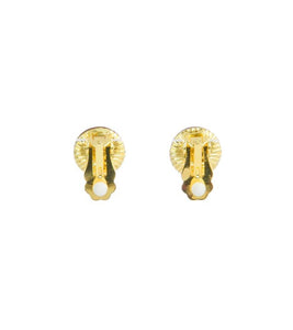 Koa Gold Clip Earrings