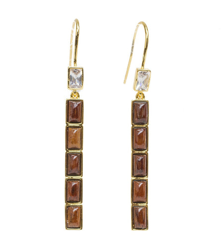 Koa Vertical CZ Earrings Koa Fine Jewelry