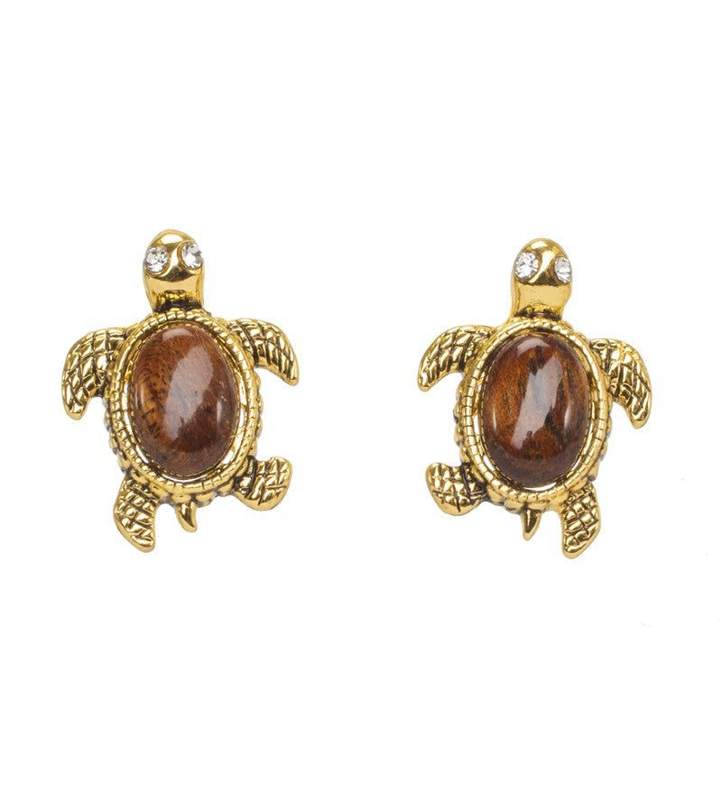 Pendientes Koa Honu Koa Joyería Fina