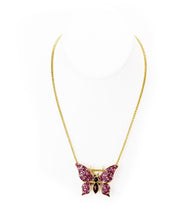 Koa Fuchsia-Rose Butterfly Pendant Koa Fine Jewelry