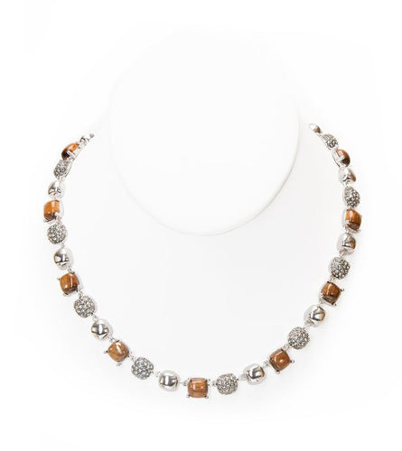 Koa Pave Square Necklace