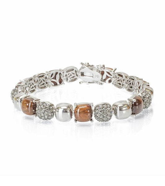 Pequeño cuadrado pavé de koa - MJHC50937