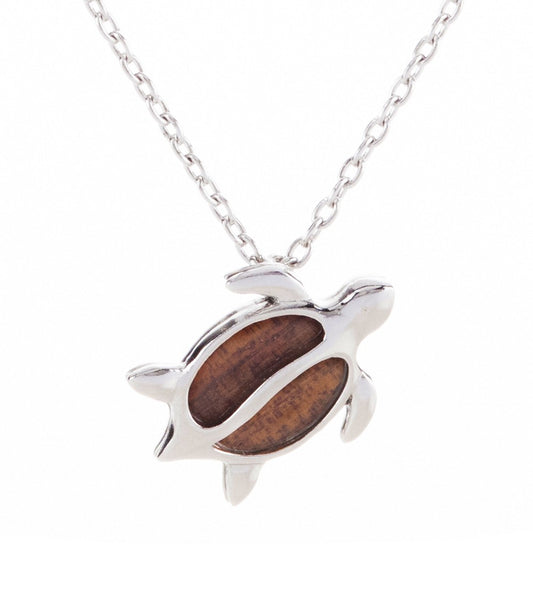 Colgante Honu de Koa Swimming SS