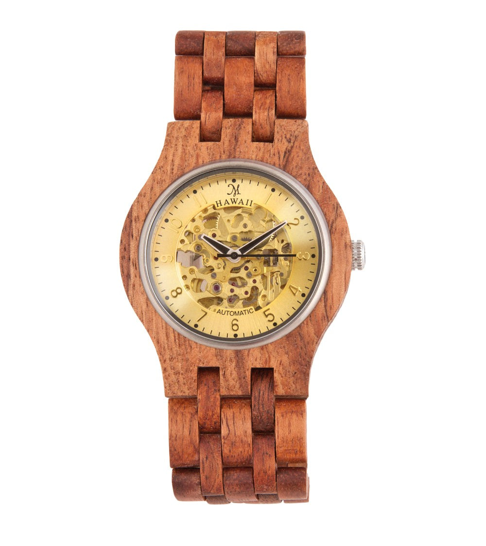 Koa Monarch, Self-Winding Automatic Gold Watch-14059 | Martin