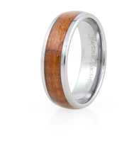 Koa Eternity Ring - Curved