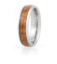 Koa Eternity Ring - Curved