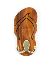 Koa Wall Hanger "Left Slipper"